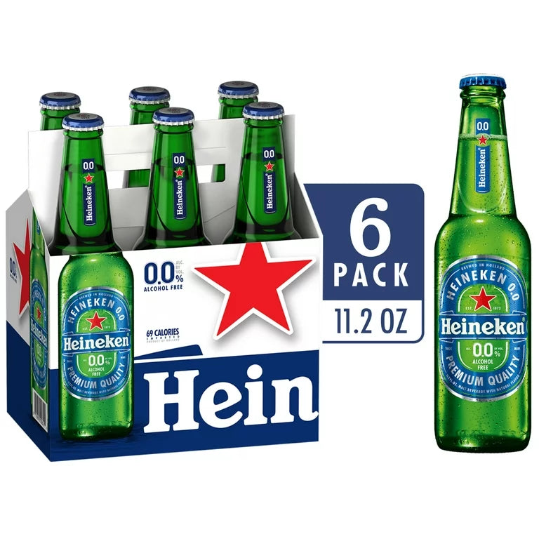 Heineken Alcohol Free 6 Pack Bottles – Happysliquor