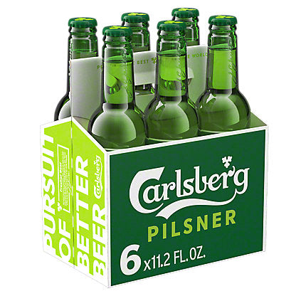 Carlsberg Pilsner 11.2oz 6pack Bottles