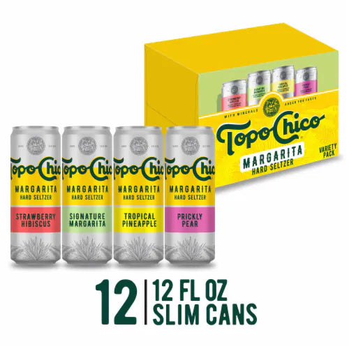 Topo chico Margarita Hard Seltzer 12 Variety Pack