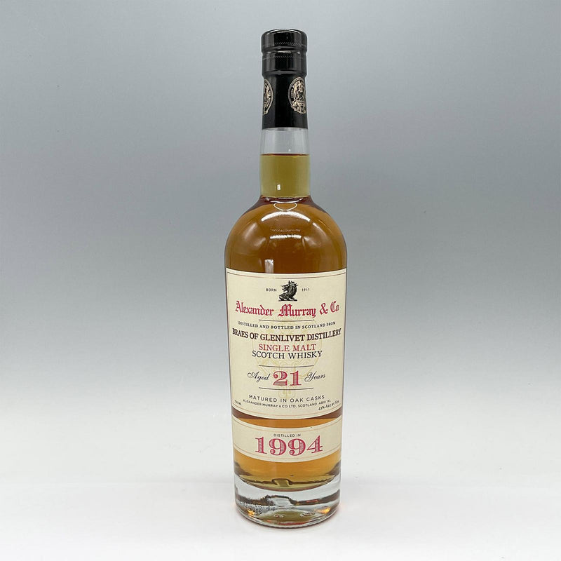 Alexander Murray Braes Of Glenlivet Distillery Single Malt Aged 21 Years