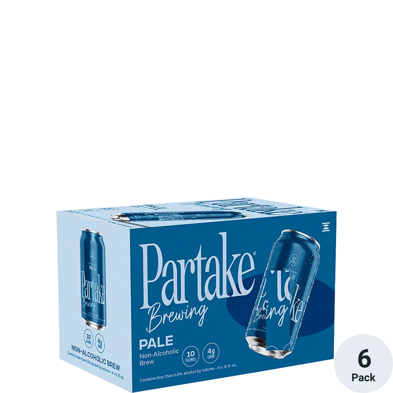 Partake Pale Non Alcohoic 12oz 6 Pack Can