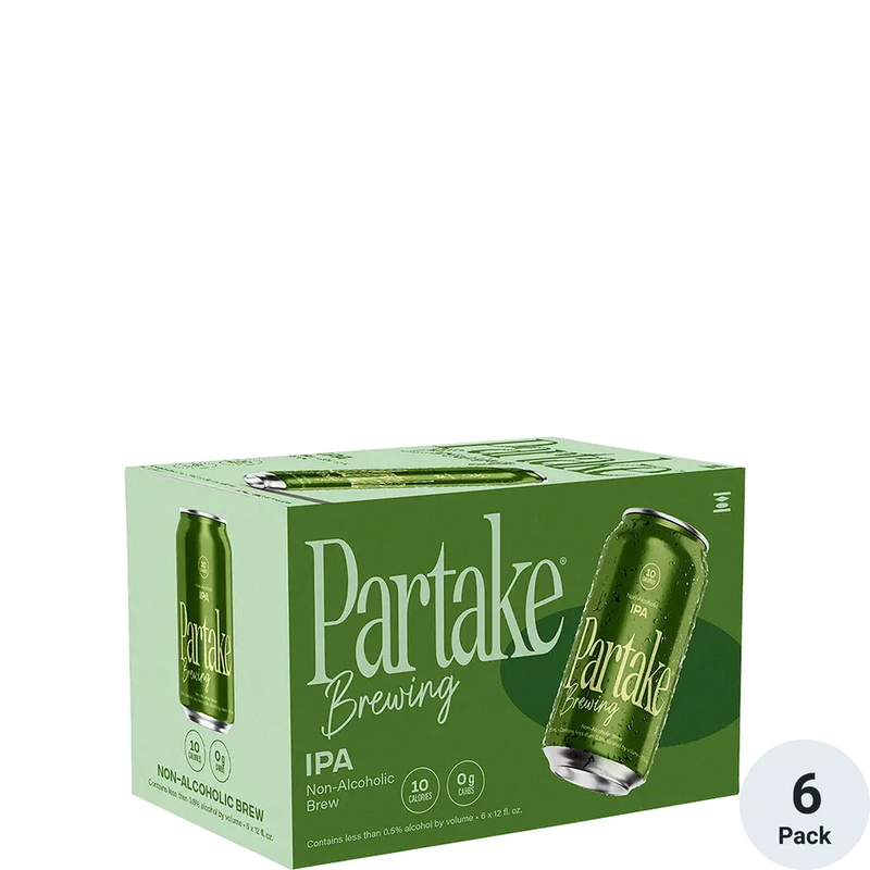 Partake Ipa Non Alcohoic 12oz 6 Pack Can