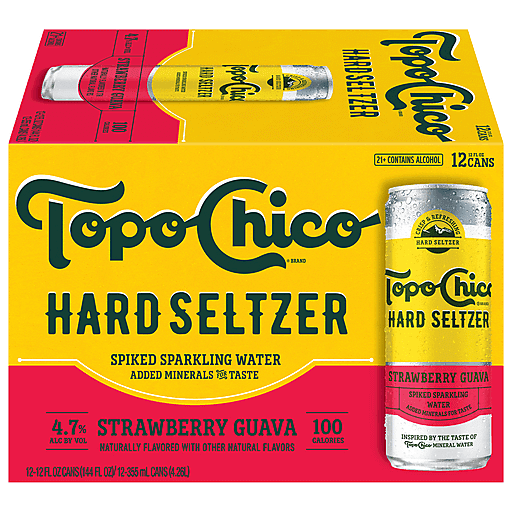 Topo chico Hard Selzer Strawberry Guava 12 Pack