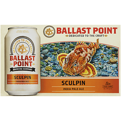 Ballast Point Sculpin 12oz 6pack Cans