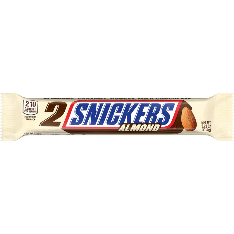 Snickers Almond Share Size 2 Bars 3.23oz