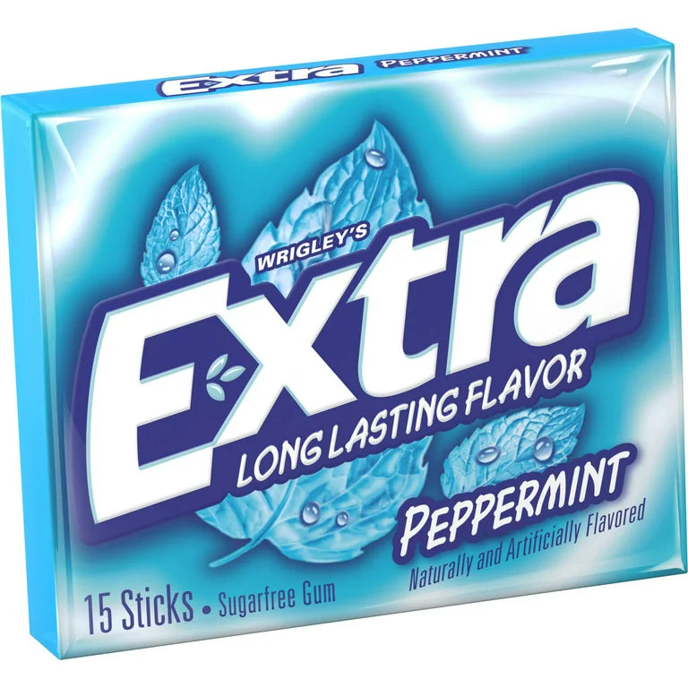 Extra Long Lasting Flavor Peppermint 15 Sticks Sugarfree Gum