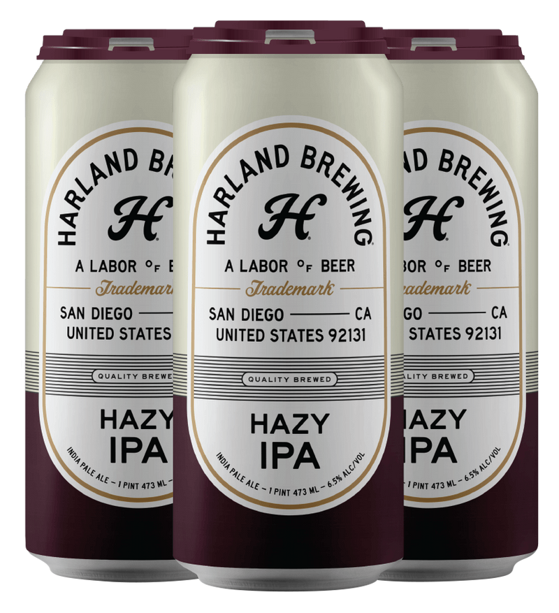 Harland Brewing Hazy IPA 16oz 4 Pack Can