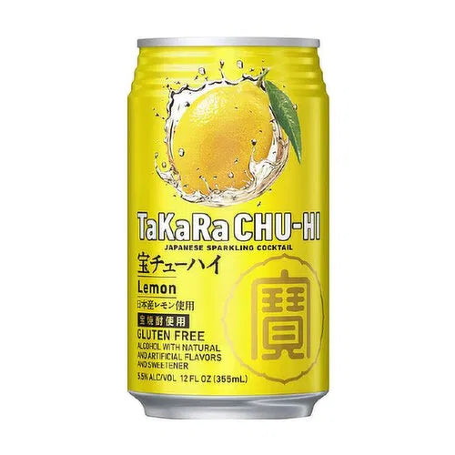 TaKaRA CHU-HI Lemon Japenese Sparkling Cocktails 12oz 4pack Cans