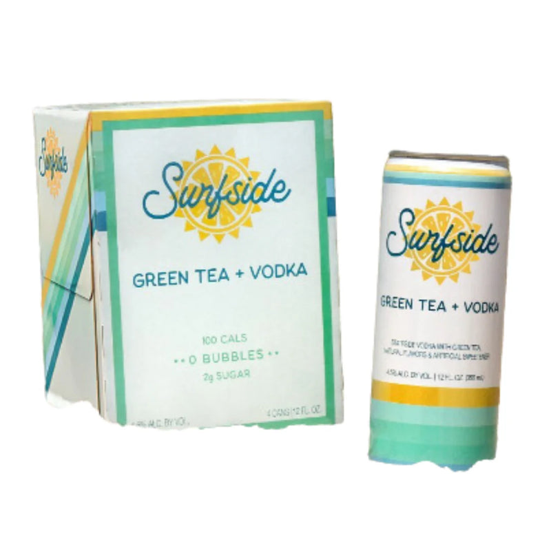 Surfside Green Tea + Vodka 12oz 4pack Cans