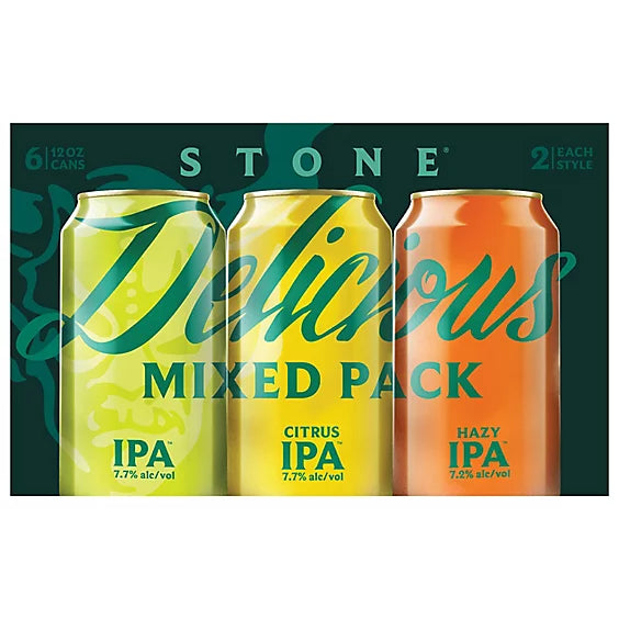 Stone Delicious Mixed 12oz 6 Pack Can