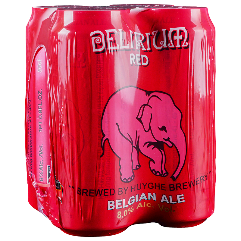 Delirium Red Belgian Ale 16oz 4 Pack