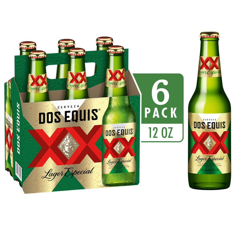 Dos Equis Lager Especial 12oz 6 Pack Bottles