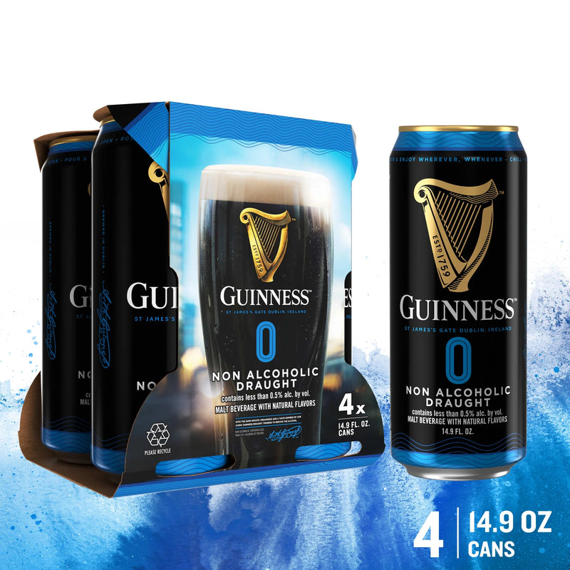 Guinness Non Alcoholic 14.9oz 4 Pack Can