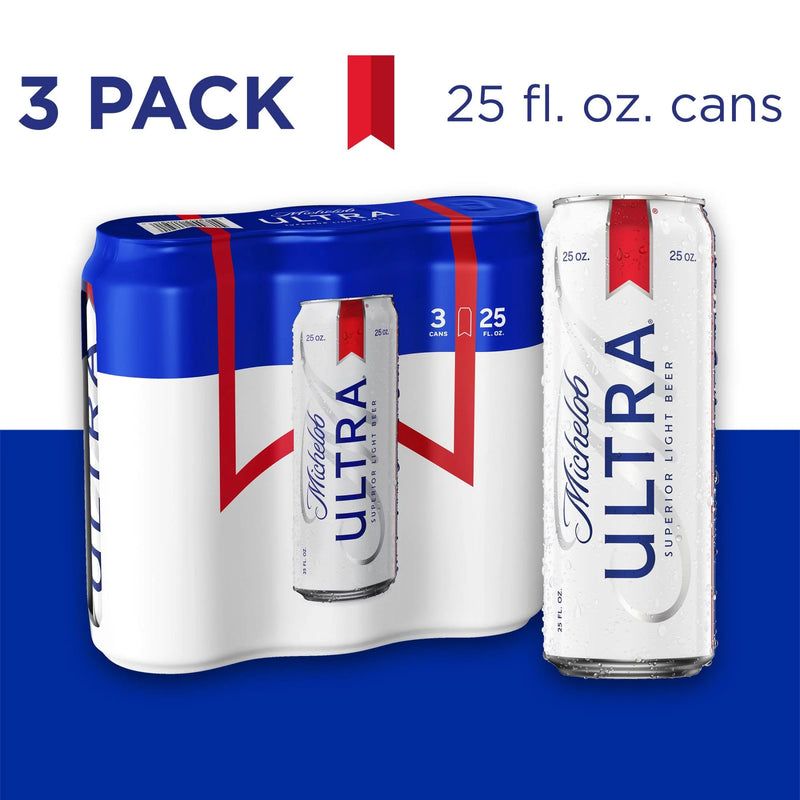 Michelob Ultra 25oz 3 Pack Can