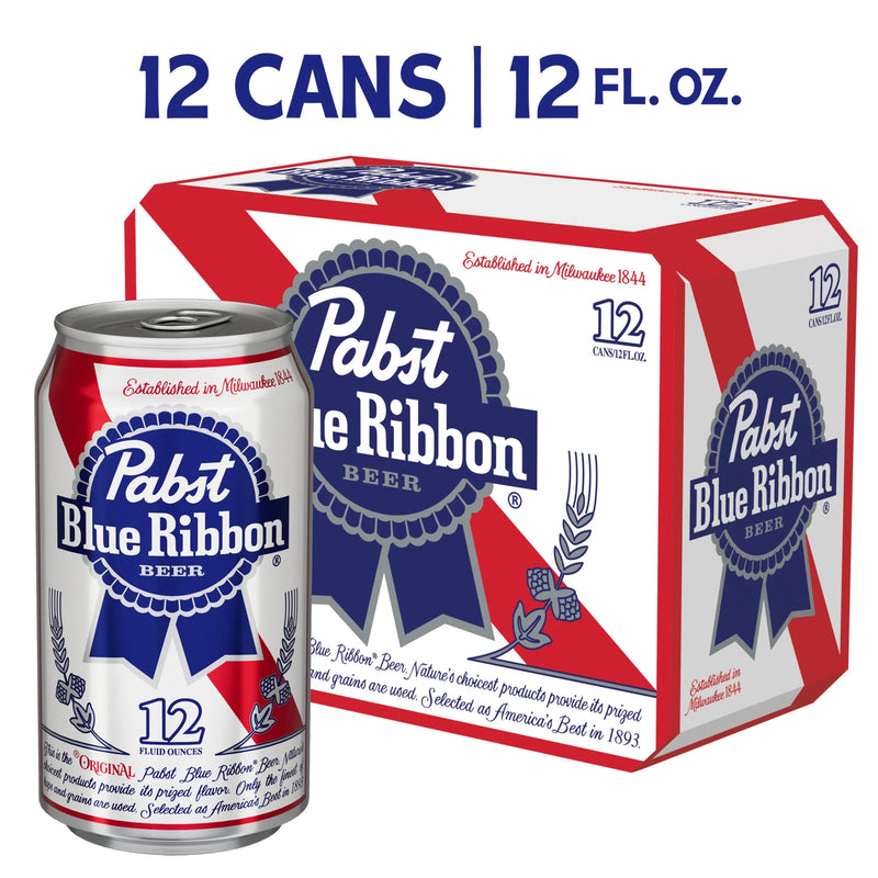 Pabst Blue Ribbon Beer 12 Pack Can