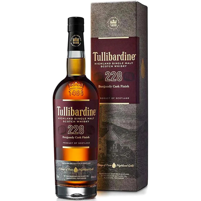 Tullibardine Burgundy Cask Finish 228 Highland Single Malt Scotch Whisky 750ml