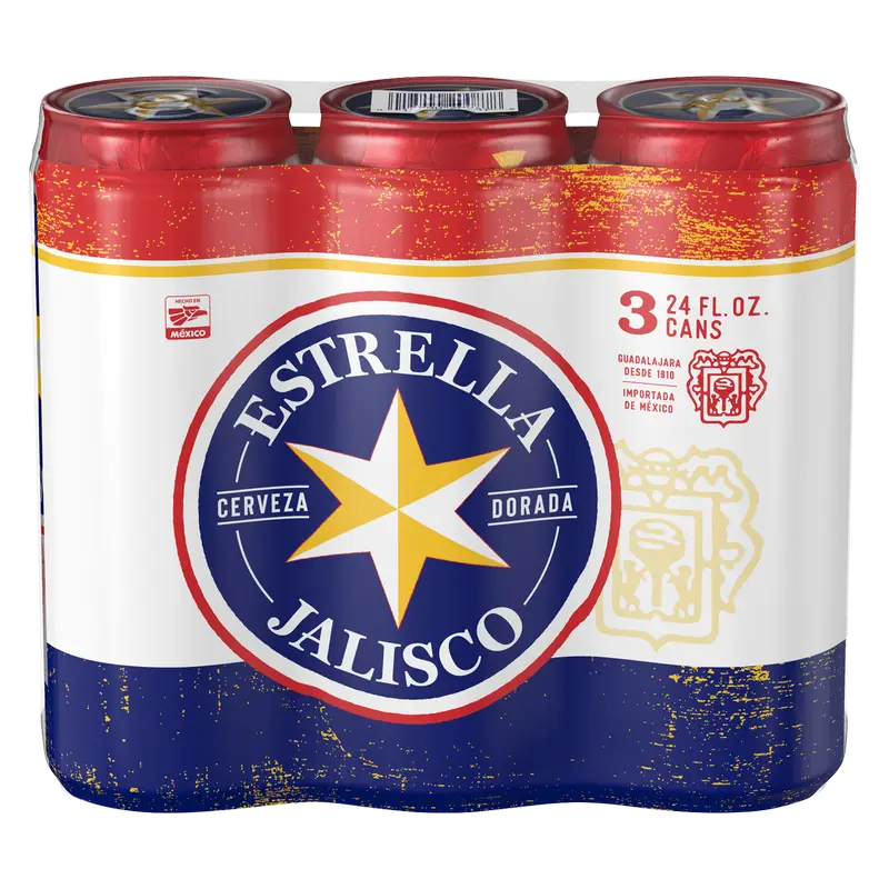 Estrella Jalisco 24oz 3 Pack Can