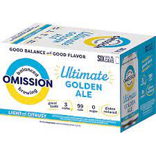 Omission Brewing Ultimate Golden Ale Gluten Reduced 12oz 6Pack Can