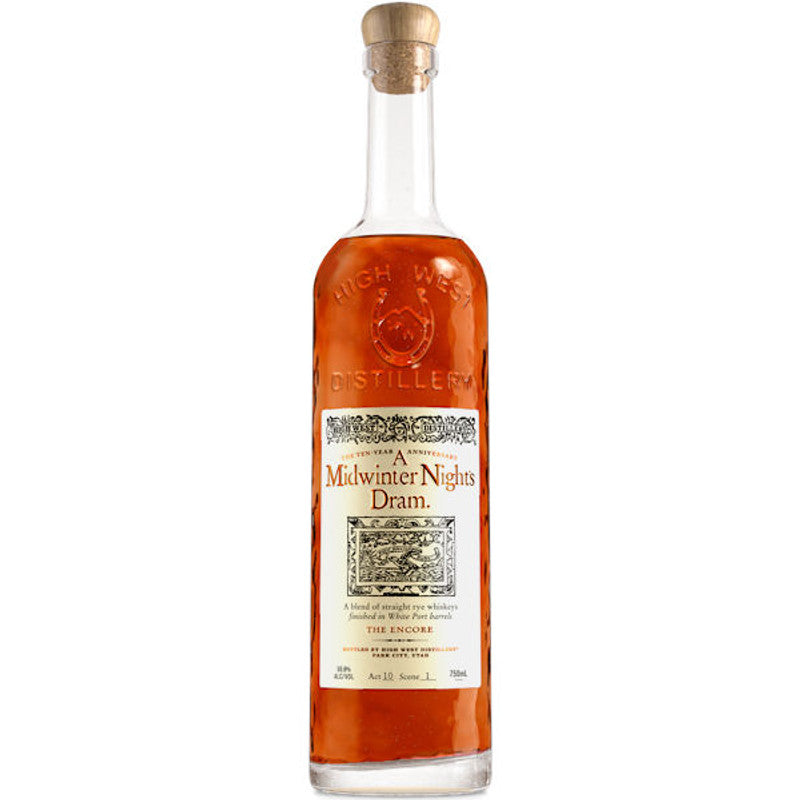 High West A Midwinter Nights Dram A Blend Of Straight Rye Whiskeys  Finished In Port Barrels 750ml