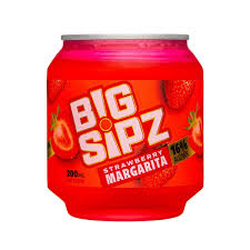 Big Sipz Strawberry Margarita 200ml