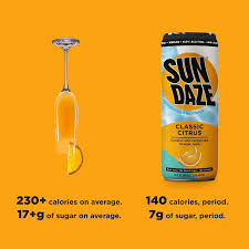 Sun Daze Classic Citrus Cocktail 12oz 4pack Cans