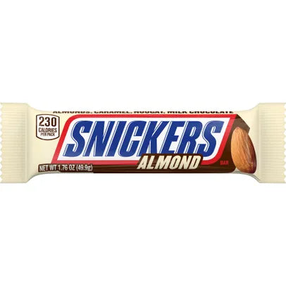 Snickers Almond Net Wt 1.76 Oz (49.9g)