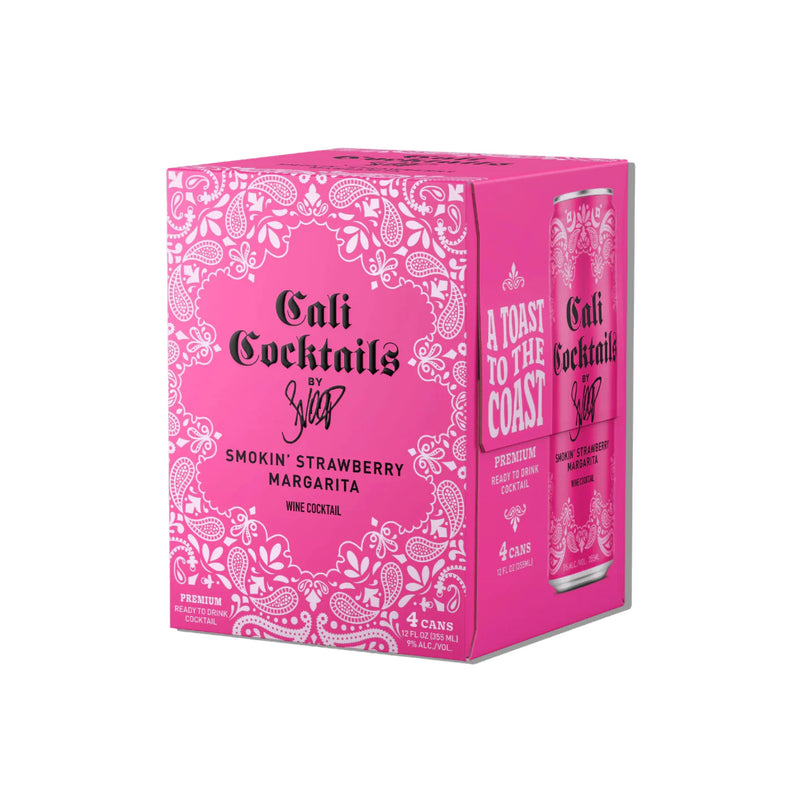 Cali Cocktails Smokin Straweberry Margarita 12oz 4pack Cans